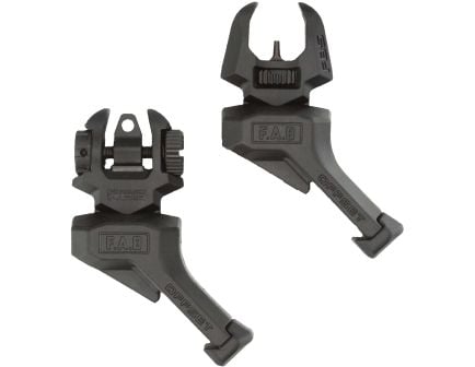 FAB Defense Flip-Up Sight Set - Front/Rear for Quick Target Acquisition - FX-FRBSOSB