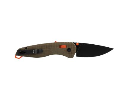 SOG Knives Aegis AT Folding Knife Drop Point Blaze Orange/Tan - for Versatile Cutting - SOG-11-41-06-41