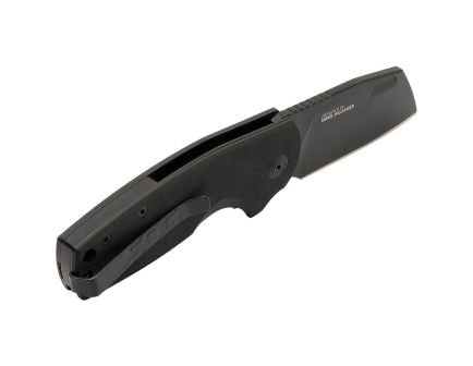 SOG Knives Stout SJ Folding Knife Cleaver Black - Durable, Lightweight and Reliable Handle for Heavy-Duty Use - SOG-16-03-07-57