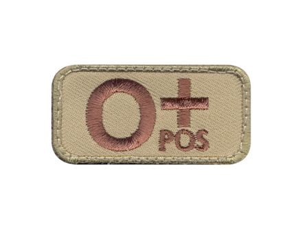 Rothco O Positive Blood Type Morale Patch