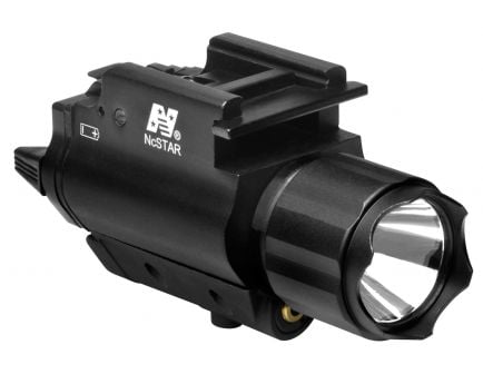 NcStar Tactical Flashlight and Laser Combo Unit, Black - AQPFLS