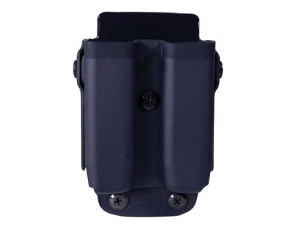 High Speed Gear Uniform Universal Clip Mount Size 1 Twin Magazine Pouch - Black Versatile for Tactical Gear - 42P102BK