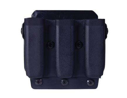 High Speed Gear Uniform PLM Belt Mount Size 2 Triple Magazine Pouch - Black Heavy-Duty - 42P213BK