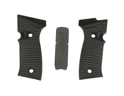 Hogue Piranha Grip Panel Fits Sig Sauer P320-AXG, Black - Aggressive, Secure Grip - 48129