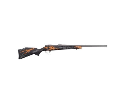 Weatherby Vanguard Compact Hunter 7mm-08 Remington Bolt Action Rifle - Black/Orange/Gray, Ideal for Precision Hunting - VYH7M8RR2B