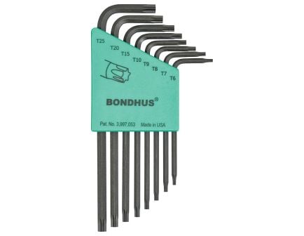 Bondhus TLX8S 8-Piece Long Length Torx L-Wrench Set