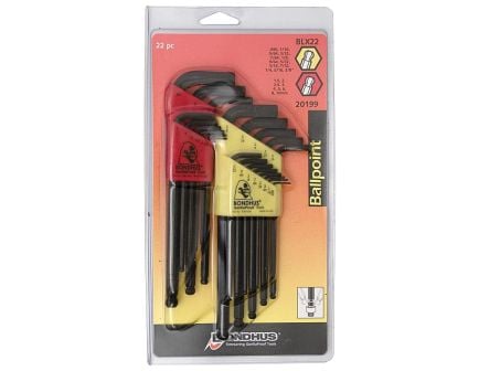 Bondhus ProGuard/BLX22 22-Piece Ball End Wrench Set, Black