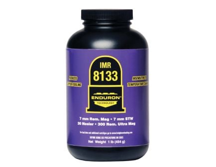IMR Powders Enduron 8133 6.5-300 Weatherby Magnum Rifle Smokeless Powder, 1 lb Bottle