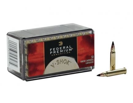 Federal Premium V-Shok 17 HMR 17 gr V-Max 50 Rounds Ammunition - P771