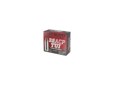 Fort Scott Munitions Tumble Upon Impact .32 ACP 71 gr SCS 20rds Handgun Ammo for Reliable Defense - 32ACP71SCV