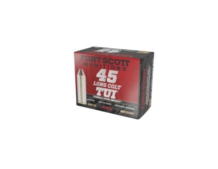 Fort Scott Munitions Tumble Upon Impact .45 Long Colt 225 gr SCS 20rds Handgun Ammo for Superior Performance - 45LC225SCV