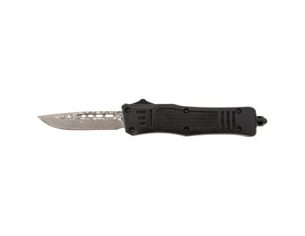 Steel River Spartan Mini Folding/OTF Knife Drop Point Black Plain Edge - Sleek Handle, Secure Lock, Ideal for EDC - MT616BRDAMDP