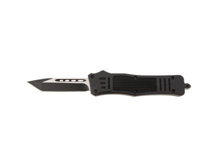 Steel River Spartan Medium Folding/OTF Knife, Tanto, Black - Sturdy Handle, Reliable Locking Mechanism - T618BT