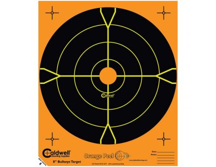 Caldwell Orange Peel 5.5" Bullseye Target, Orange/Black, 50/pack - 555050