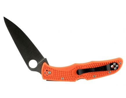 Spyderco Endura 4 Drop Point Lightweight Folding Knife, 3.75", Orange - C10FPOR
