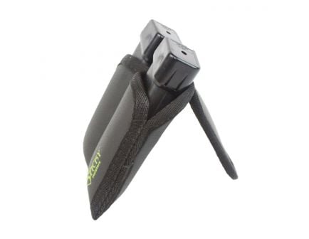 Sticky Holsters Dual Super Magazine Pouch, 2-Compartment, Black w/ Green Logo - DSMP