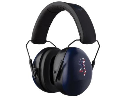 Browning Buckmark II 27 dB Over the Head Hearing Protection Earmuff, Red/White/Blue - 126387