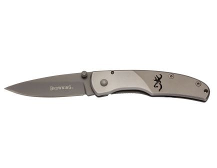 Browning Mountain Ti Medium Drop Point Folding Knife, 3" - 322560