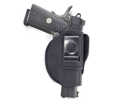 1791 Gunleather 4WH-3 Size 3 Right Hand IWB/OWB Concealment 4-Way Holster, Stealth Black - 4WH-3-SBL-R