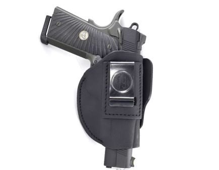 1791 Gunleather 4WH-3 Size 3 Right Hand IWB/OWB Concealment 4-Way Holster, Stealth Black - 4WH-3-SBL-R