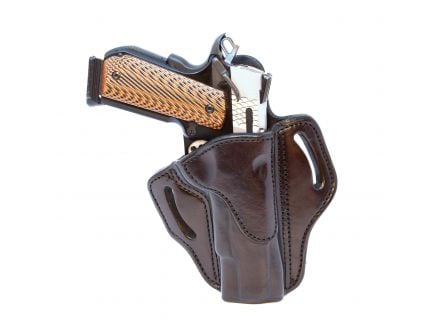 1791 Gunleather BH1 Right Hand 4" to 5" Barrel 1911 OWB Open-Top Holster, Signature Brown - BH1-SBR-R