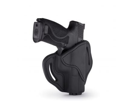 1791 Gunleather BH2.1 Right Hand Glock 17 OWB Open-Top Multi-Fit Holster, Stealth Black - BH2.1-SBL-R