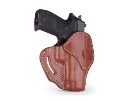 1791 Gunleather BH2.3 Right Hand Glock 17 OWB Open-Top Multi-Fit Holster, Signature Brown - BH2.3-SBR-R