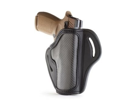 1791 Gunleather CF-BH2.4 Right Hand Sig P320 OWB Open-Top Multi-Fit Holster, Stealth Black - CF-BH2.4-SBL-R