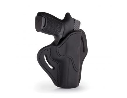 1791 Gunleather BH2.4 Right Hand Sig P320 OWB Open-Top Multi-Fit Holster, Stealth Black - BH2.4-SBL-R