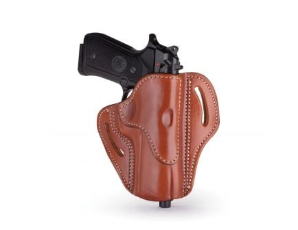 1791 Gunleather BH2.4 Right Hand Sig P320 OWB Open-Top Multi-Fit Holster, Classic Brown - BH2.4-CBR-R