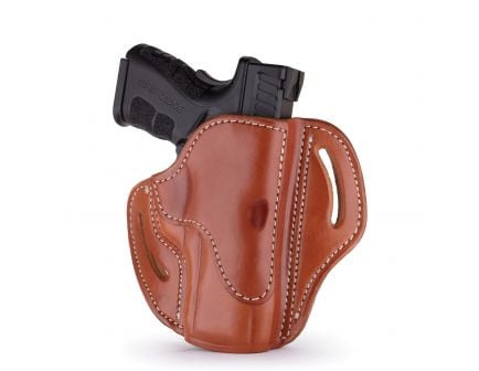 1791 Gunleather BH2.4S OWB Right Hand Open-Top Multi-Fit Holster, Classic Brown - BH2.4S-CBR-R