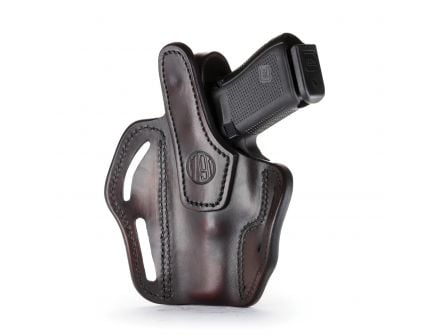 1791 Gunleather BHX-1 Right Hand 4" to 5" Barrel 1911 OWB Thumbreak Holster, Signature Brown - BHX-1-CL-SBR-R