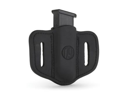 1791 Gunleather MAG1.2 Single Magazine Holster for Double Stack Magazines, Brown on Black - MAG12BLBA