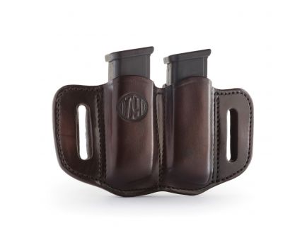1791 Gunleather MAG2.1 Double Magazine Holster, Signature Brown - MAG21SBRA