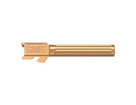 CMC Triggers Match Precision 9mm 5.31" Match Grade Fluted Non-Threaded Barrel, Bronze TiCN - 75518