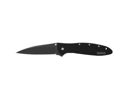 Kershaw Leek Modified Drop Point Folder Knife, 3", Black - 1660CKT