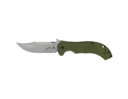 Kershaw CQC-10K Clip Point Folder Knife, 3.5", Olive Drab - 6030