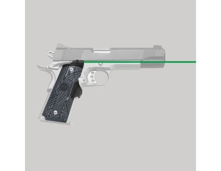 Crimson Trace Master Series Front Replacement Laser Grip for 1911 Full-Size Pistol, Black/Gray - LG904G