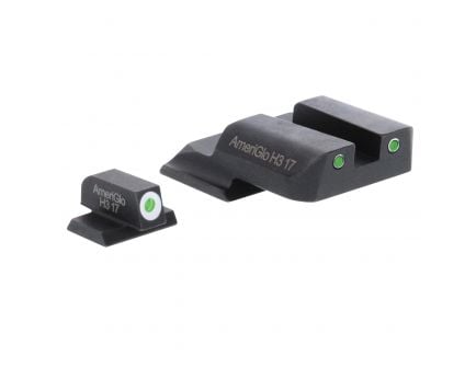 AmeriGlo Classic Self-Luminous 3 Dot Front/Rear Night Sight Set for S&W M&P Pistol - SW801