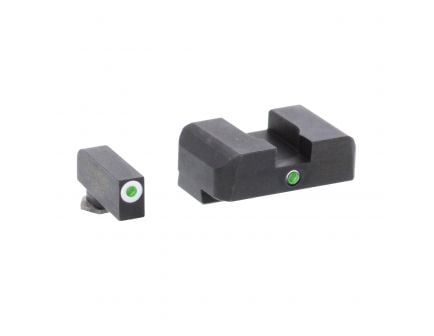AmeriGlo I-Dot Front/Single Dot Rear Night Sight Set for Glock 20, 21, 29, 30, 31, 32, 36, 41 Pistols - GL102