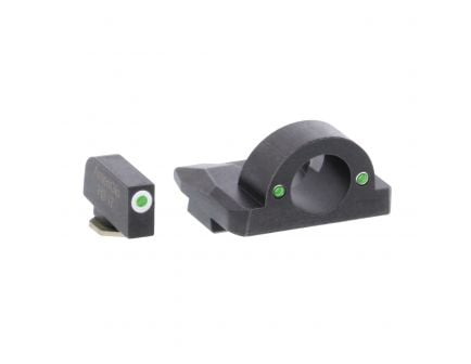 AmeriGlo Ghost Ring Night Sight Set for Glock 20, 21 Pistols, Green with White Outline Front, Green Rear - GL126