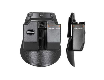 Fobus Double Magazine Pouch for Glock 36 Magazine, Black - 6936GNDP