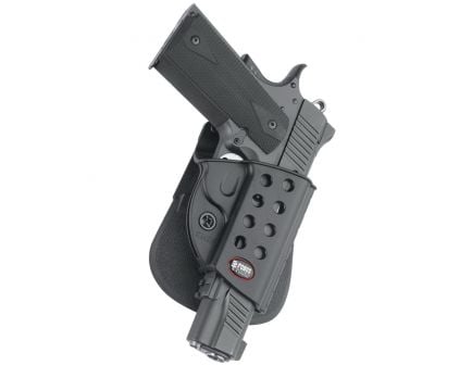 Fobus Evolution Right Hand 1911 Style Holster, Paddle Mount, Smooth Black - R1911