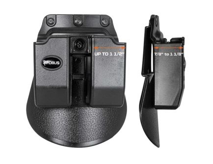 Fobus Double Magazine Pouch for Glock .45 ACP, Paddle Backing, Black - 6945GNDP