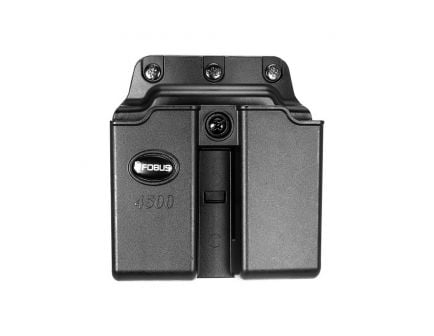 Fobus Double Magazine Pouch for 1911 and .45 ACP Single Stack Magazine, Belt Clip Mount, Black - 4500NDBH