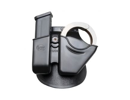 Fobus Universal Combo Pouch for 9mm/.40 Double Stack Magazine, Paddle Backing, Black - CU9G
