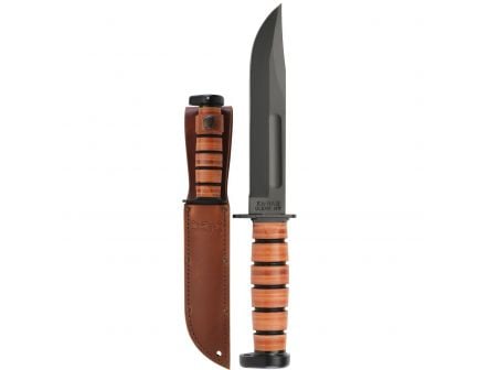 KA-BAR Dog's Head Clip Point Utility Knife, 7", Brown - 1317