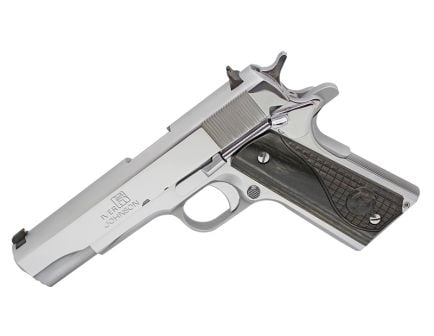 Iver Johnson Arms 1911 A1 Government .38 Super Pistol, Chrome - 1911 38CHRW