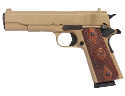 Iver Johnson Arms 1911 A1 Government .45 ACP Pistol, Coyote Tan - 1911A1 COYOTE