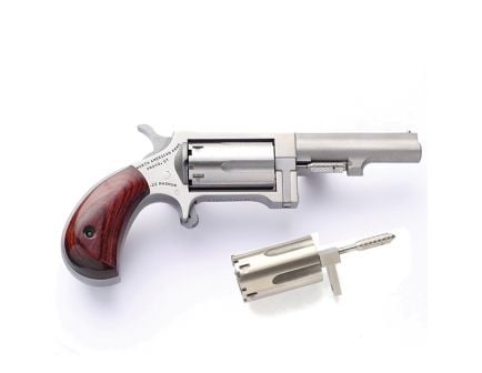 North American Arms Sidewinder Small 2.5" .22 Mag/.22lr Revolver, SS - SWC250
